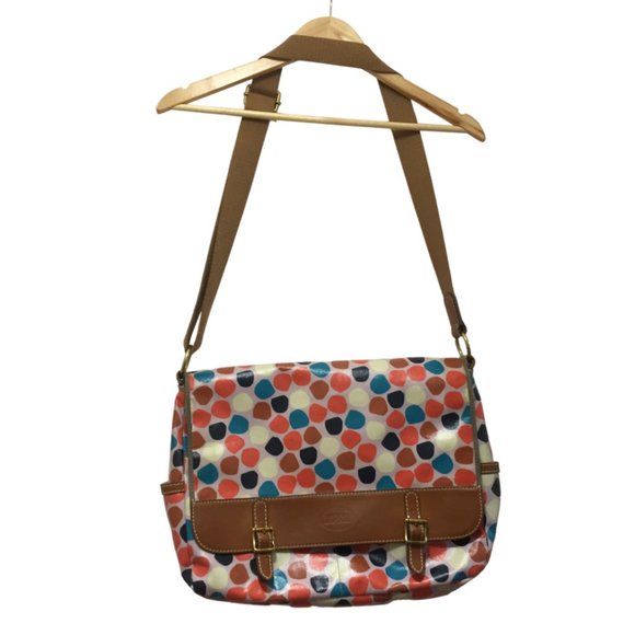 Vintage Fossil Unisex Messenger Cross 
